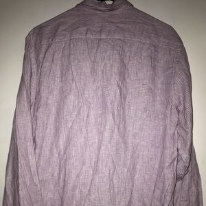 Light purple striped dress men’s shirt